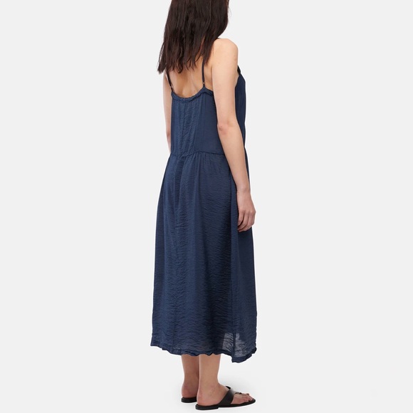 NEW LACAUSA X Revolve Small Thea Slip Midi Dress Velvet - Picture 3 of 7